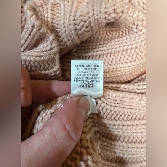 FALLS CREEK Sweet Pink chunky cable knit sweater size‎ XL. - Picture 11 of 13